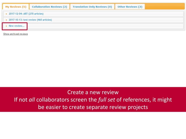 Rayyan Getting Started | PPTX