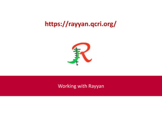 Working with Rayyan
https://rayyan.qcri.org/
 