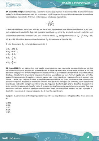 Razão e proporção 1 | PDF