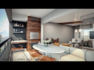 TERRAÇO 3 DORMS OPÇÃO AMPLIADA
 