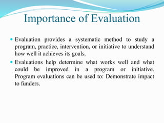 Role of objective Assessment and Evaluation | PPTX
