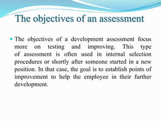 Role of objective Assessment and Evaluation | PPT