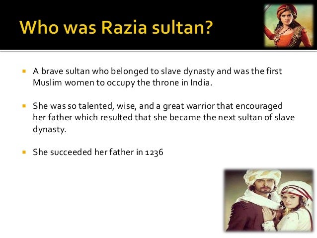 history of razia sultan in english
