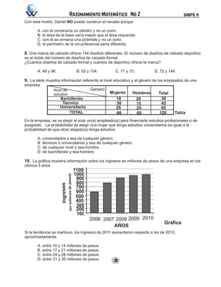 Total
60 60
15
45
45
120 Tabla
2007 2008
Ingresos
1000
900
300
200
100
 