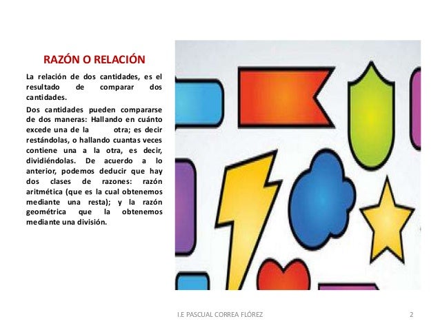 Razón aritmética y razón geométrica