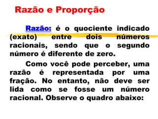 RAZÃO e PROPORÇÂO.ppt