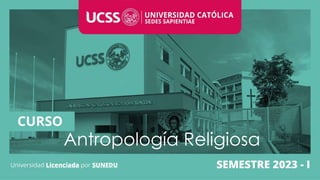 Antropología Religiosa
 