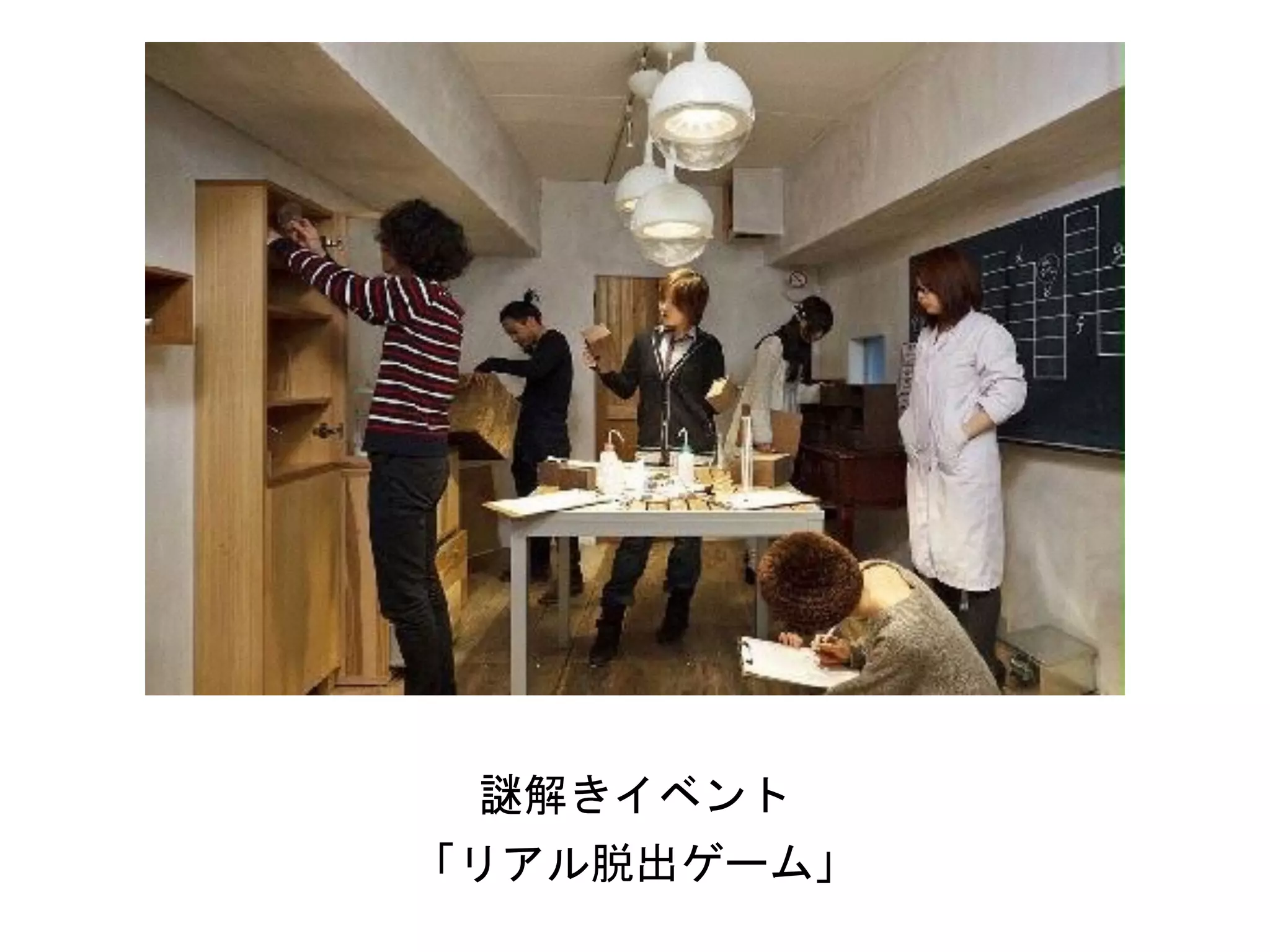 「リアル脱出ゲーム」
謎解きイベント
 