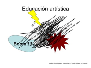 Educación artística Boom!!!! Material extraído del libro “Didáctica de la E.A. para primaria”. Ed. Pearson 
