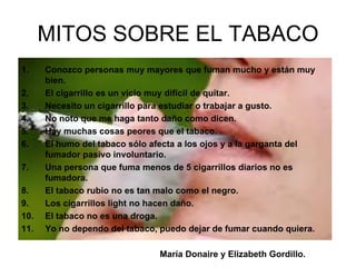 Razones para fumar y para no fumar