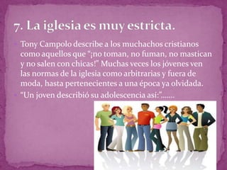 Razones porque los jovenes dejan la iglesia | PPTX