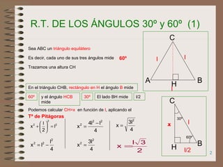 Razones trigonometricas de angulos notables | PPT