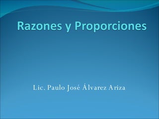 Lic. Paulo José Álvarez Ariza 