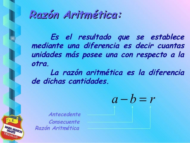 Razones y proporciones