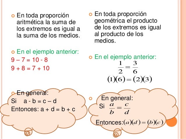 Razones y proporciones