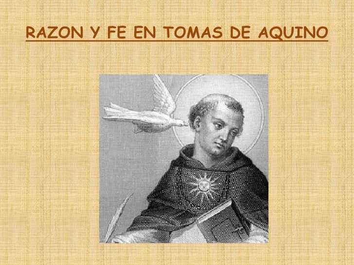 Razon Y Fe En Tomas De Aquino
