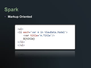 Markup Oriented 