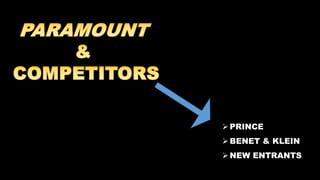  PRINCE
 BENET & KLEIN
 NEW ENTRANTS

 