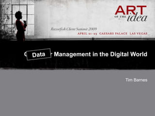 Razorfish - Tim Barnes on Consumer Insight