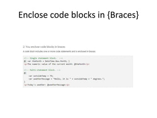 Razor syntax | PPT