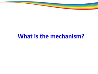 What is the mechanism?
 