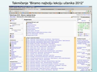 Takmičenje “Biramo najbolju lekciju učenika 2012”
 
