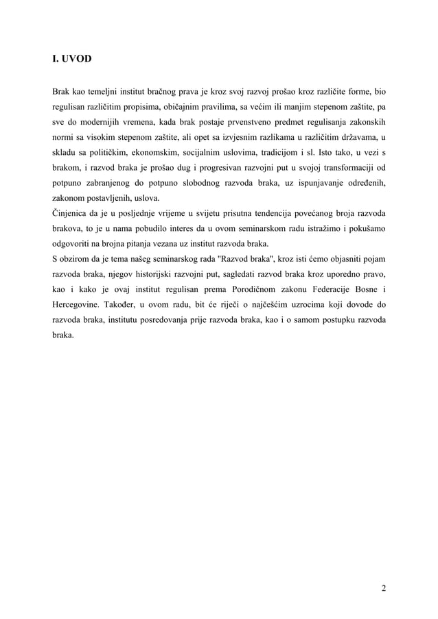 Razvod braka PDF