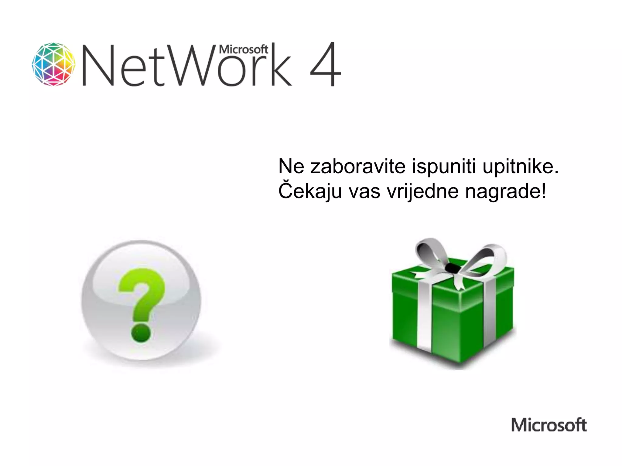 Ne zaboravite ispuniti upitnike.
Čekaju vas vrijedne nagrade!
 