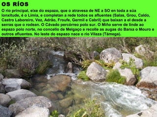 SERRA AMARELA
Esténdese con dirección NE-SO entre os ríos Lima e Homen, en Portugal. Acada
1.362 m na Louriça.
A Serra Amarela, detrás do monte de Santa Eufemia
 