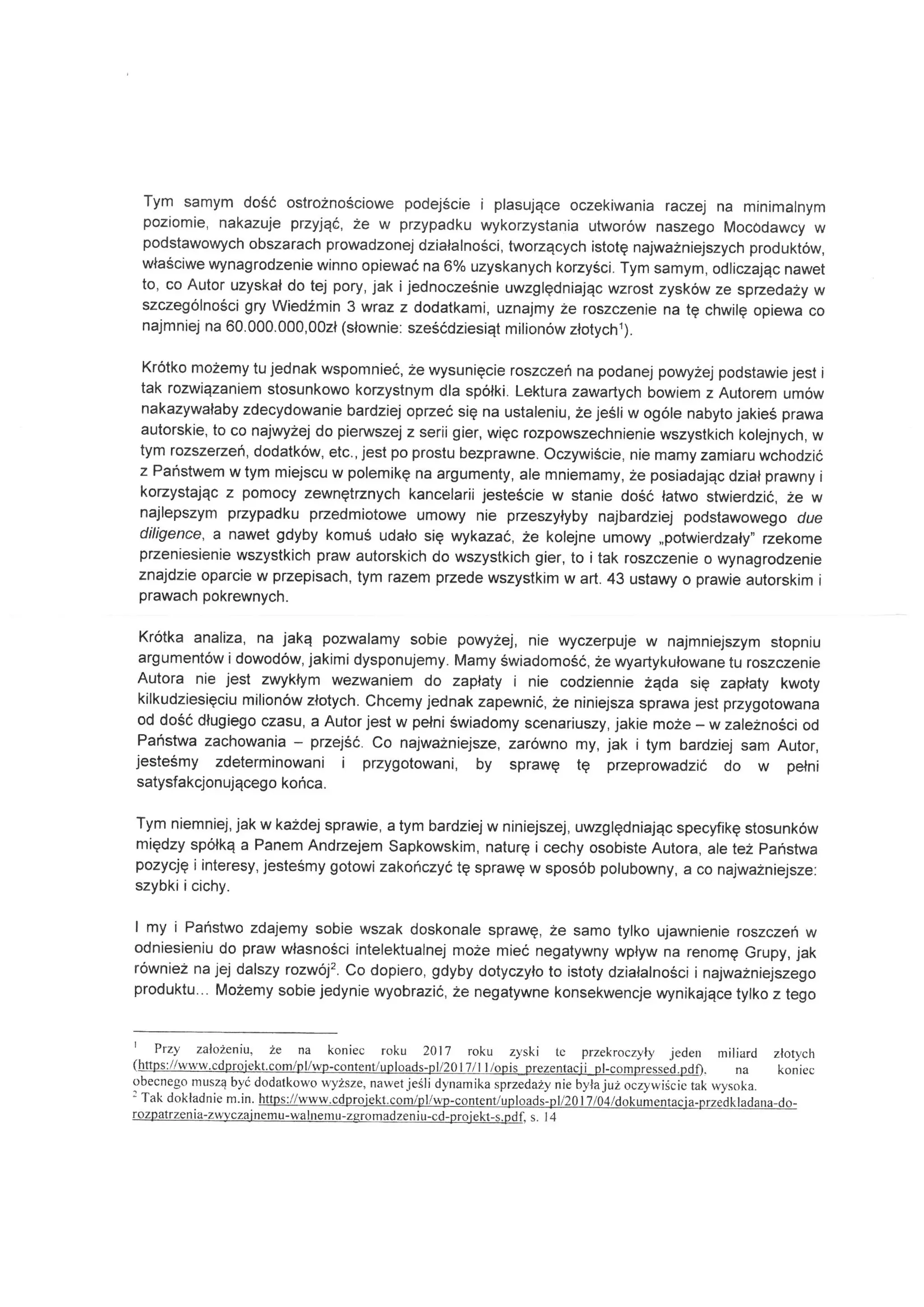 Wezwanie do zapłaty | PDF