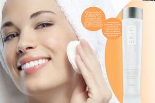 Para mejores
resultados, puedes
combinar tu
rutina de belleza
con los sistemas
básicos de limpieza
MOISKIN™.
El Desmaquillante
de Ojos y Labios
de MOISKIN™ con
extractos de aloe,
manzanilla y avena,
remueve el maquil-
laje, además protege
tu piel y la humecta.
 