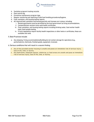 RBA-VAP-Standard Responsible Business Alliance Code of Conduct v8.0 | PDF