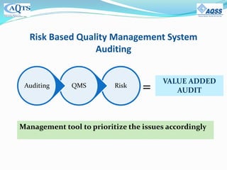 Risk Based Quality Management System Auditing | PDF