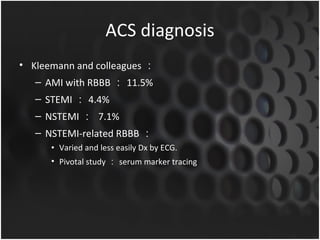 RBBB with STEMI | PPT