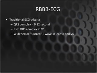 RBBB with STEMI | PPT