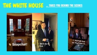 … TAKES YOU BEHIND THE SCENESTHE WHITE HOUSE
 