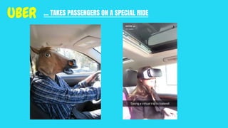… TAKES PASSENGERS ON A SPECIAL RIDEUBER
 