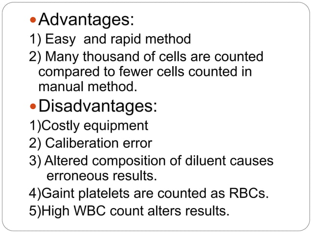 Rbc count | PPTX | Blood Disorders | Diseases and Conditions