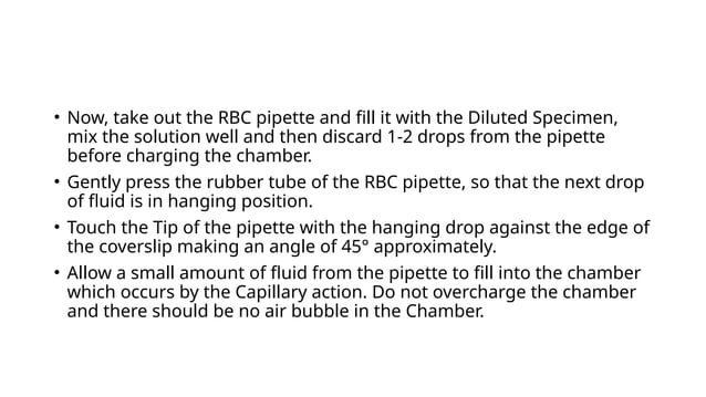 RBC COUNT USING HEMOCYTOMETER.pptx presenting by dr Sangeeta swat ...