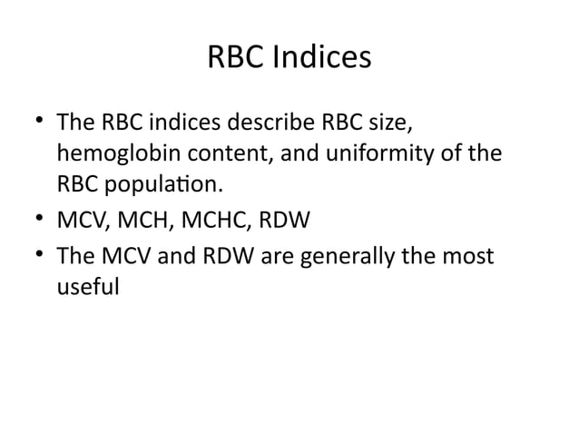 Approach to RBC disorders, anemia microcytic | PPT