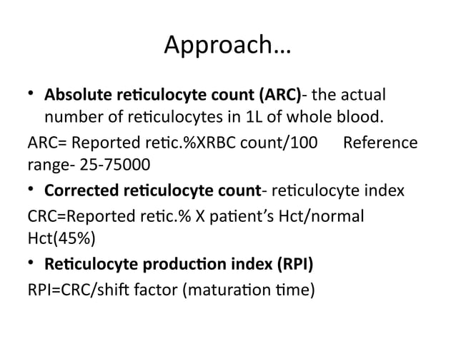 Approach to RBC disorders, anemia microcytic | PPT