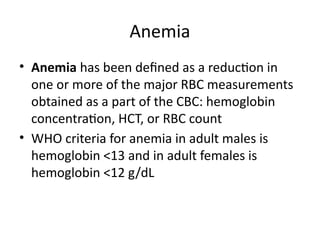 Approach to RBC disorders, anemia microcytic | PPTX