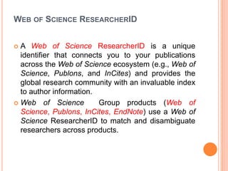 How to Create Academic & Research Identity.ppt
