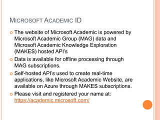 How to Create Academic & Research Identity.ppt