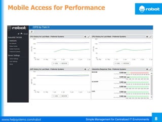 Simple Management for Centralized IT Environments 8
Mobile Access for Performance
 