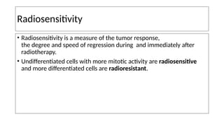 Radiosensitivity and cell age in mitotic cycle | PPTX