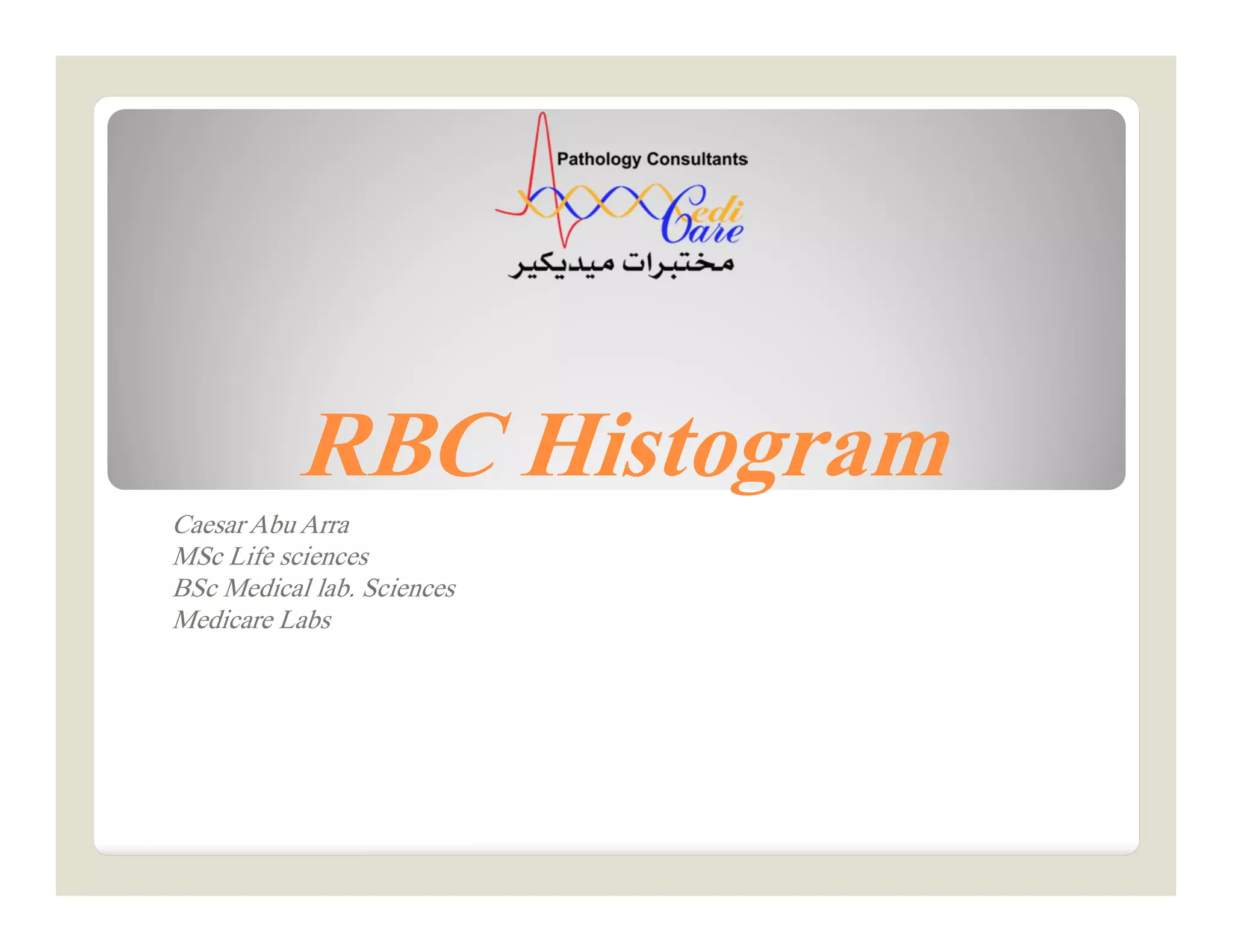 Created Rbc Histo RBC Histogram | PDF
