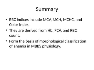 RBC _Indices_anaemia,microcytic Physiology.pptx