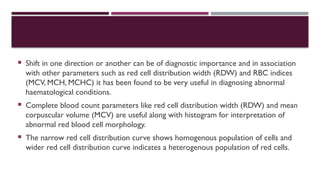 RBC Histogram as a Diagnostic Tool for Evaluating Anaemia: Correlation ...