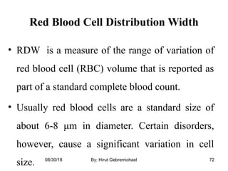 Red Blood Cell disorder | PPT